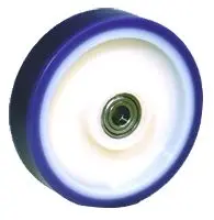 Produktfoto 1 von LAG Rollwagenrolle Blau, Weiß, Mat. Polyurethan, 300 kg Ø 125 mm, B. 40 mm