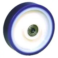 Produktfoto 1 von LAG Rollwagenrolle Blau, Weiß, Mat. Polyurethan, 600 kg Ø 200 mm, B. 50 mm