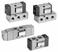 Produktfoto 1 von SMC VFA3000 Pneumatik-Magnetventil 5/2 Verteiler NPT1/4, Elektromagnet-betätigt