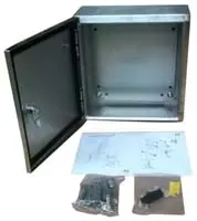 Produktfoto 1 von RS PRO Edelstahl 304 Wandanschlusskasten farblos IP66, HxBxT 400 mm, 300 mm x 150 mm