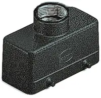 Produktfoto 1 von HARTING 1937 Kappe für robusten Stromversorgungsstecker Doppelter Hebel 2 24B Steckverbinderkappe, IP65