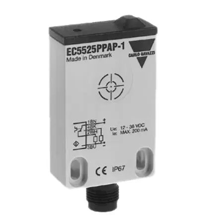 Produktfoto 1 von Carlo Gavazzi Näherungssensor Kapazitiv, Kubisch 25 mm PNP 10 → 40 V dc / 200 mA NO+NC, IP67