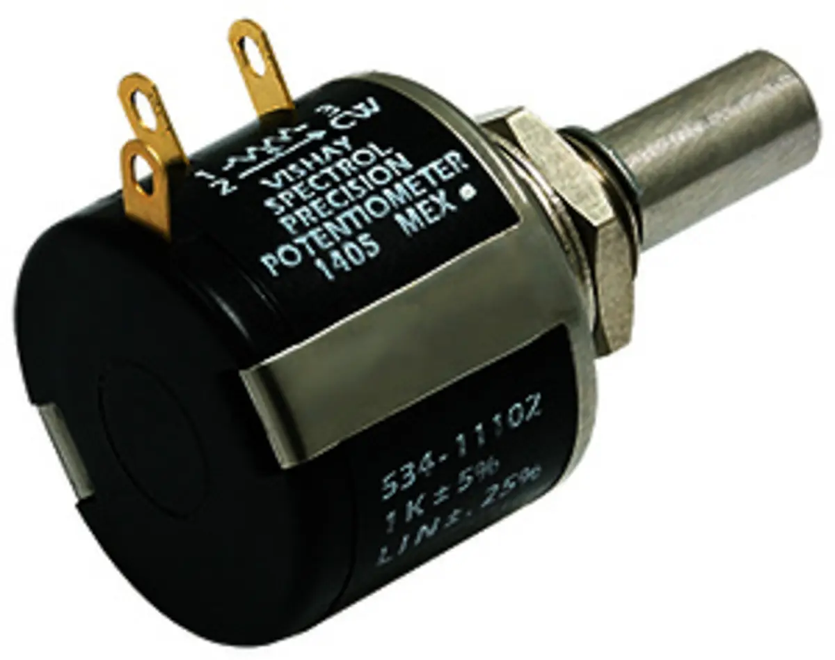 Produktfoto 1 von Vishay 534 Buchse Drehen Potenziometer 50 kΩ 5 % / 2 W, Schaft-Ø 6.35 mm