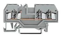 Produktfoto 1 von WAGO 281 Anschlussklemmenblock für Durchkontaktierung 1 Grau, 4mm², 800V Zugfederklemme