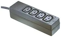 Produktfoto 1 von Bulgin IEC C13 Steckdosenleiste, 4-fach 10A, UK-Netzstecker, 2m Kabel, 250V