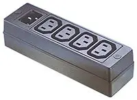 Produktfoto 1 von Bulgin PXD200 IEC C13 Steckdosenleiste, 4-fach 10A IEC 60320 C14, 250V