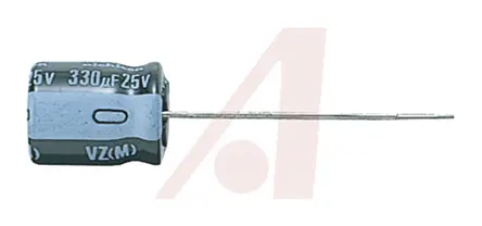Produktfoto 1 von Nichicon VZ, THT Aluminium-Elektrolyt Kondensator 100μF ±20% / 63V dc, Ø 10mm x 12.5mm, bis 105°C