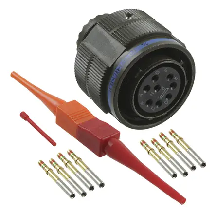 Produktfoto 1 von Amphenol Limited, D38999 MIL-Spec Rundsteckverbinder Gerade, 8-polig, 600 V ac, 850 V dc, Frei hängend, Gehäuse 13