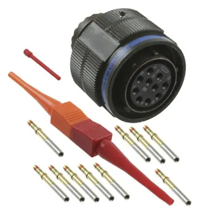 Produktfoto 1 von Amphenol Limited, D38999 MIL-Spec Rundsteckverbinder Gerade, 10-polig, 600 V ac, 850V dc, Frei hängend, Gehäuse 13