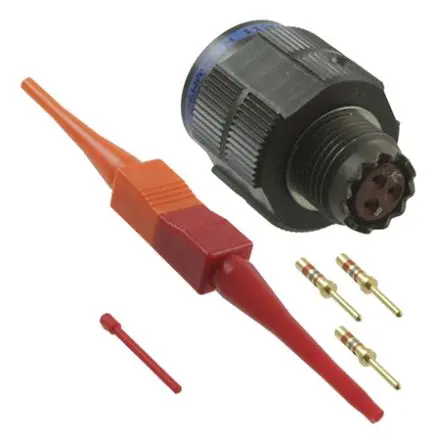 Produktfoto 1 von Amphenol Limited, D38999 MIL-Spec Rundsteckverbinder Gerade, 3-polig, 600 V ac, 850V dc, Frei hängend, Gehäuse 9