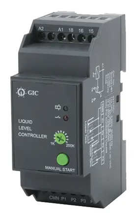 Produktfoto 1 von GIC 44 Niveauregler DIN-Hutschiene, U Sonde = 12 V 10 s 400 V Spannung Relais