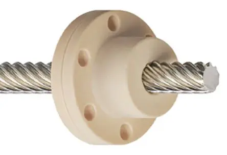 Igus 25 mm Spindelmutter Rund mit Flansch 10 mm, Außen-Ø: 25 mm Außen-ø , Länge: 25 mm