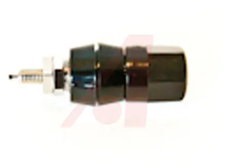 Produktfoto 1 von Mueller Electric 15A Polklemme Buchse vernickelt, Schwarz, Rot Messing vernickelt