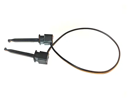 Produktfoto 1 von Mueller Electric Messleitung 5A, Schwarz Polyvinylchlorid-isoliert 0.9 m, 300V