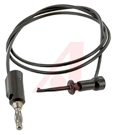 Produktfoto 1 von Mueller Electric Messleitung 5A Stecker, Schwarz Polyvinylchlorid-isoliert 600 mm, 300 V