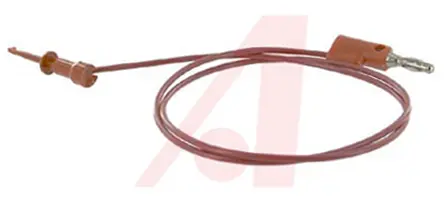 Produktfoto 1 von Mueller Electric Messleitung 5A Stecker, Rot Polyvinylchlorid-isoliert 600 mm, 300 V