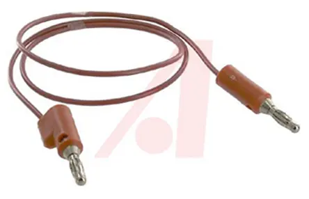 Produktfoto 1 von Mueller Electric Steckverbinder-Messleitung 10A Stecker / Stecker, Rot Polyvinylchlorid-isoliert 600 mm, 300 V