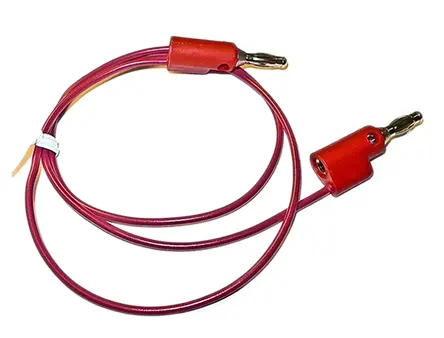Produktfoto 1 von Mueller Electric Messleitung 10A Stecker / Stecker, Rot Polyvinylchlorid-isoliert 1.2 m, 300 V