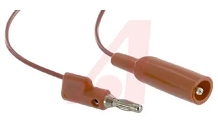 Produktfoto 1 von Mueller Electric Abgreifklemme, Kabel 10A / Stecker, Rot Polyvinylchlorid-isoliert 600 mm, 300 V