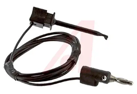 Produktfoto 1 von Mueller Electric Messleitung 5A Stecker, Schwarz, Rot Polyvinylchlorid-isoliert 0.9 m, 30 V