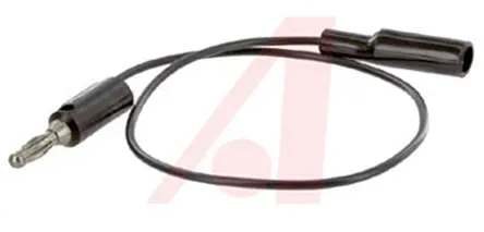 Produktfoto 1 von Mueller Electric Abgreifklemme, Kabel 10A / Stecker, Schwarz Polyvinylchlorid-isoliert 300 mm, 300 V
