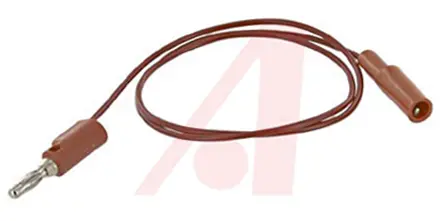 Mueller Electric Abgreifklemme, Kabel 10A / Stecker, Rot Polyvinylchlorid-isoliert 600 mm, 300 V