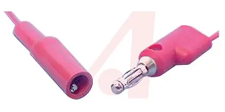 Produktfoto 1 von Mueller Electric Abgreifklemme, Kabel 10A / Stecker, Rot Polyvinylchlorid-isoliert 0.9 m, 300 V