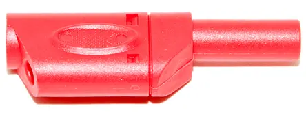 Produktfoto 1 von Mueller Electric 4 mm Stecker Rot Bananenstecker, Kontakt Nickel, 1000 V Lot