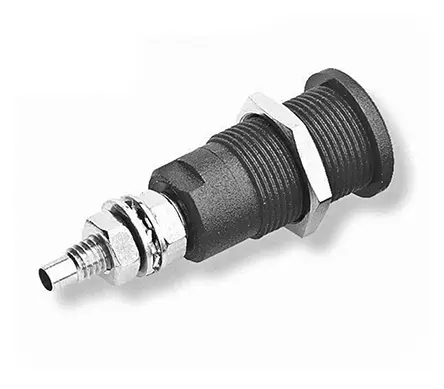Produktfoto 1 von Mueller Electric 4 mm Buchse Schwarz Buchse für Laborstecker, Kontakt Nickel, 1000 V, 600 V 35A Stift