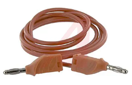 Produktfoto 1 von Mueller Electric Steckverbinder-Messleitung 20A Stecker / Stecker, Rot 1 m, 3 kV