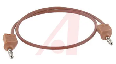 Produktfoto 1 von Mueller Electric Steckverbinder-Messleitung 20A Stecker / Stecker, Rot 500 mm, 3 kV