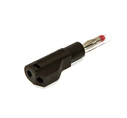 Produktfoto 1 von Mueller Electric 4 mm Stecker Schwarz Bananenstecker, 1000 V Lot
