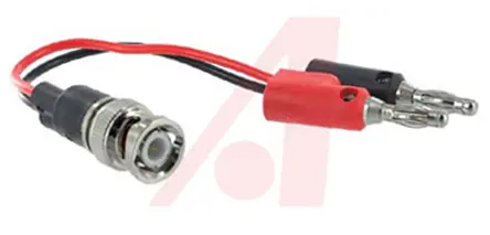 Produktfoto 1 von Mueller Electric BNC-Messleitung 5A Stecker / Stecker, Schwarz Polyvinylchlorid-isoliert 100 mm, 300 V ac