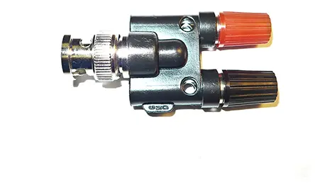 Produktfoto 1 von Mueller Electric Prüfsteckverbinder-Adapter Rot, Schwarz Stecker Messing Gold, Nickel 600 V