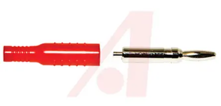 Produktfoto 1 von Mueller Electric 4 mm Stecker Rot Bananenstecker, Kontakt Nickel, 1500 V dc 15A
