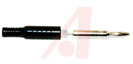 Produktfoto 1 von Mueller Electric 4 mm Stecker Schwarz Bananenstecker, Kontakt Nickel, 5000 V