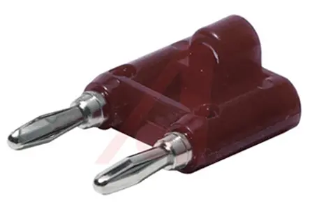 Produktfoto 1 von Mueller Electric 4 mm Stecker Rot Bananenstecker, Kontakt Nickel, 5000V 15A, Schraubanschluss