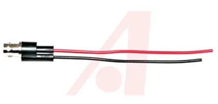 Produktfoto 1 von Mueller Electric BNC-Messleitung Buchse, Rot, Schwarz Polyvinylchlorid-isoliert 200 mm, 500V ac