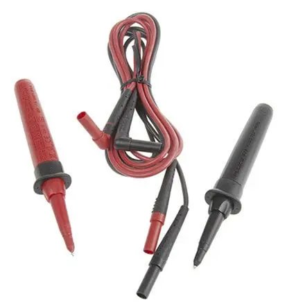 Produktfoto 1 von Fluke Multimeter-Messleitungen Abgesichert mit Gerade, gewinkelt, Messsondenkabel CAT III, CAT IV 10A