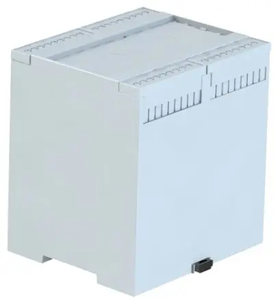 Produktfoto 1 von CAMDENBOSS Elektronikgehäuse, Geh.Mat. Polycarbonat 90 mm, Hutprofil 114 mm, Weiß, feste Oberteil 106.2mm, Serie CDIB