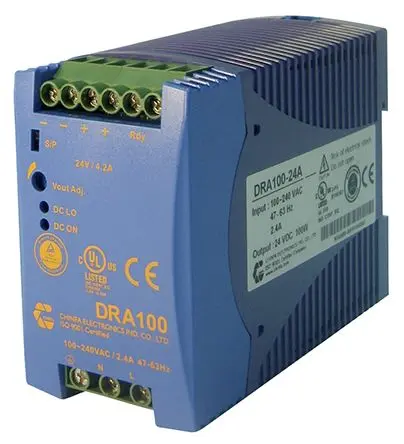 Produktfoto 1 von Chinfa DRA100 DIN-Schienen Netzteil 264V ac AC / 8.4 A 12V dc DC 100 W