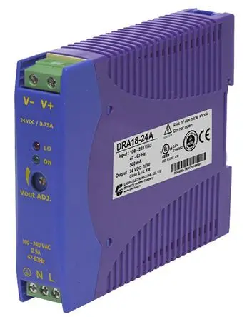 Produktfoto 1 von Chinfa DRA18 DIN-Schienen Netzteil 264V ac AC / 1.5 A 12V dc DC 18 W