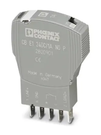Produktfoto 1 von Phoenix Contact, Überspannungsschutz 8 A Sockelelement CB E1 24DC/8A NO P