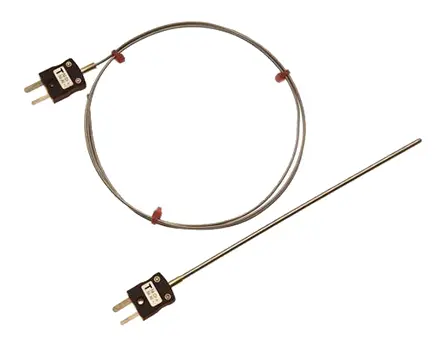 RS PRO Edelstahl Mineralisoliertes Thermoelement Typ T, Ø 1.5mm x 1m -100°C → +400°C
