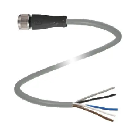 Produktfoto 1 von Pepperl + Fuchs V15-G-10M-PUR, 5-polig Sensor-Betätigungselementkabel, Gerade Buchse 5 / Nicht abgeschlossen, Länge 10 m