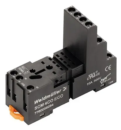 Produktfoto 1 von Weidmüller Relaissockel, 4 -Kontakt, Panel, 30V