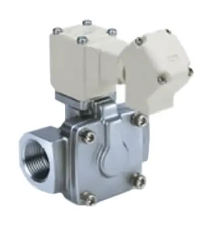 Produktfoto 1 von SMC VXD Pneumatik-Magnetventil 2/2 G3/8, Magnet/Vorsteuerung/Feder-betätigt 24V dc