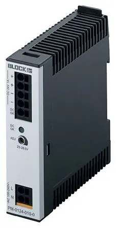 Produktfoto 1 von Block PM DIN-Schienen Netzteil Geschalteter Modus 373 V dc, 264V ac Wechselstrom/Gleichstrom / 1 A 28.5V dc DC 24 W