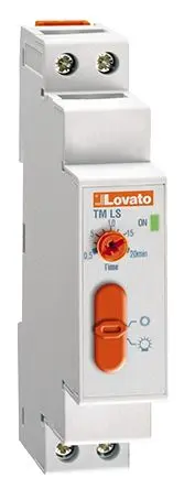 Produktfoto 1 von Lovato TMLS Zeitrelais, DIN-Hutschiene 12 to 240 V dc 220V ac, 240 V ac, 0.5 to 20 min, 1 Kont. 1, SPST