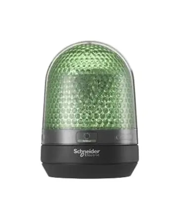 Produktfoto 1 von Schneider Electric Harmony XVR LED Filament/Warnsummer, Umdrehung Signalleuchte 230V ac Grün Basis, Ø 100 mm x 139 mm